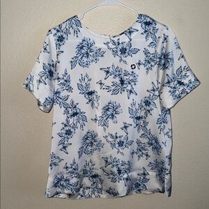 Chase bank Blue Floral Women's Blouse